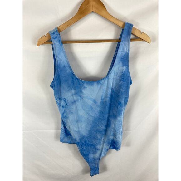 NWT Sophie Rue Tie Dye Blue Bodysuit size L - Picture 1 of 3